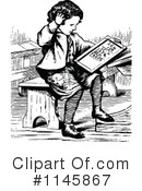 School Boy Clipart #1145867 by Prawny Vintage