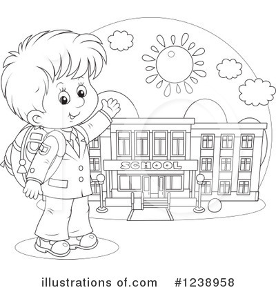 Royalty-Free (RF) School Boy Clipart Illustration by Alex Bannykh - Stock Sample #1238958
