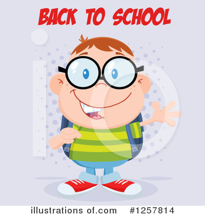 School Boy Clipart #1257814 by Hit Toon