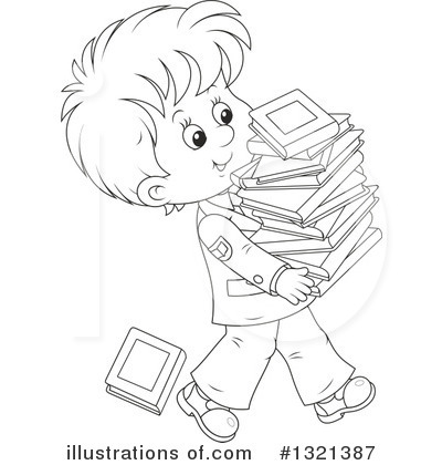 Royalty-Free (RF) School Boy Clipart Illustration by Alex Bannykh - Stock Sample #1321387
