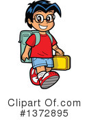 School Boy Clipart #1372895 by Clip Art Mascots