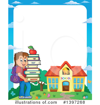 Royalty-Free (RF) School Boy Clipart Illustration by visekart - Stock Sample #1397268