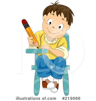 Royalty-Free (RF) School Boy Clipart Illustration by BNP Design Studio - Stock Sample #219066