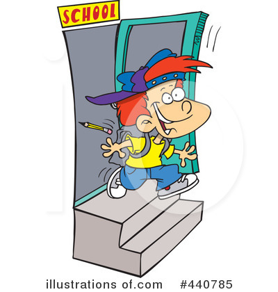Royalty-Free (RF) School Boy Clipart Illustration by toonaday - Stock Sample #440785