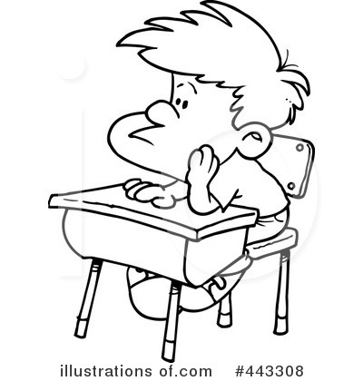 Royalty-Free (RF) School Boy Clipart Illustration by toonaday - Stock Sample #443308