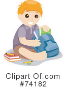 School Boy Clipart #74182 by BNP Design Studio