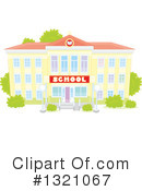 School Building Clipart #1321067 by Alex Bannykh