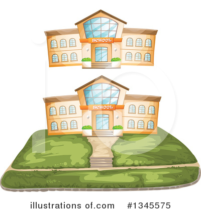 School Building Clipart #1345575 by merlinul