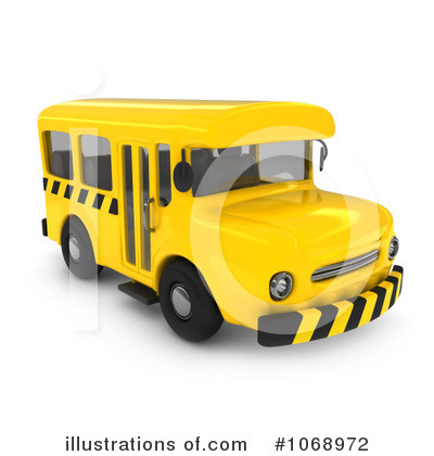 Royalty-Free (RF) School Bus Clipart Illustration by BNP Design Studio - Stock Sample #1068972