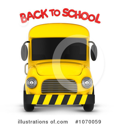 Royalty-Free (RF) School Bus Clipart Illustration by BNP Design Studio - Stock Sample #1070059