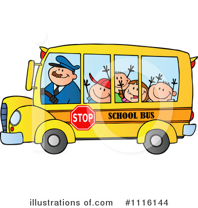 School Bus Clipart #1116144 by Hit Toon