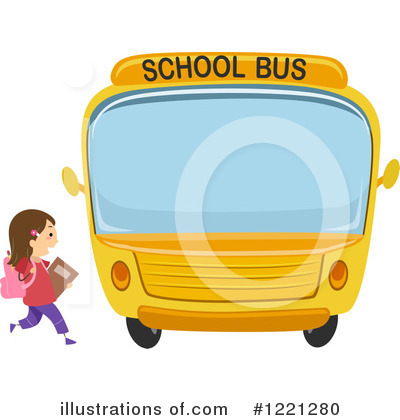 Royalty-Free (RF) School Bus Clipart Illustration by BNP Design Studio - Stock Sample #1221280
