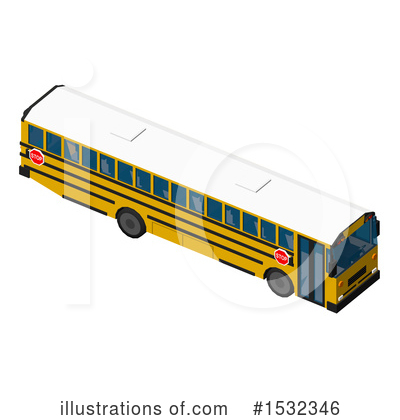 School Bus Clipart #1532346 by Leo Blanchette
