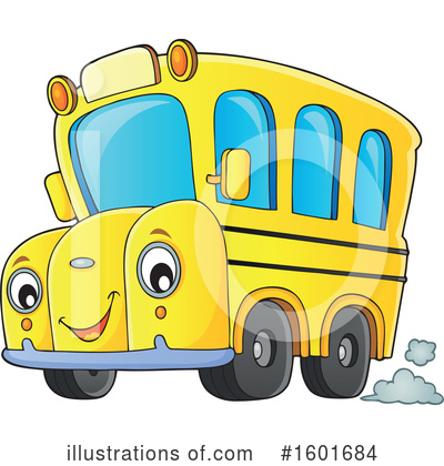 Royalty-Free (RF) School Bus Clipart Illustration by visekart - Stock Sample #1601684