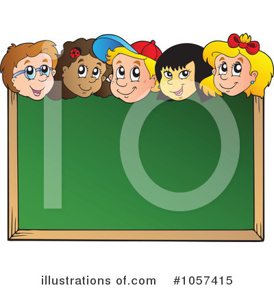 Royalty-Free (RF) School Children Clipart Illustration by visekart - Stock Sample #1057415
