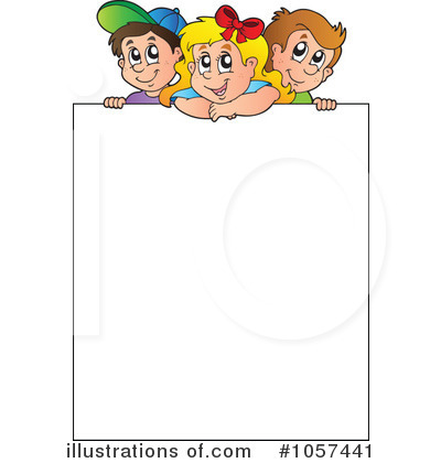 Royalty-Free (RF) School Children Clipart Illustration by visekart - Stock Sample #1057441