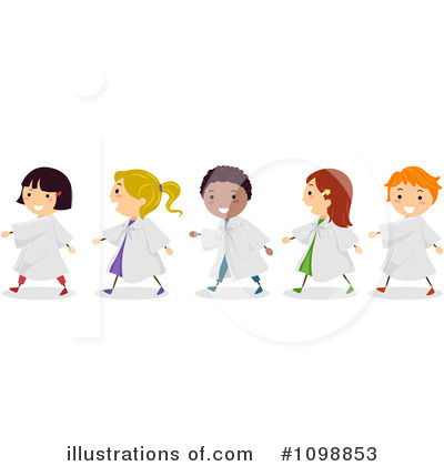 Royalty-Free (RF) School Children Clipart Illustration by BNP Design Studio - Stock Sample #1098853