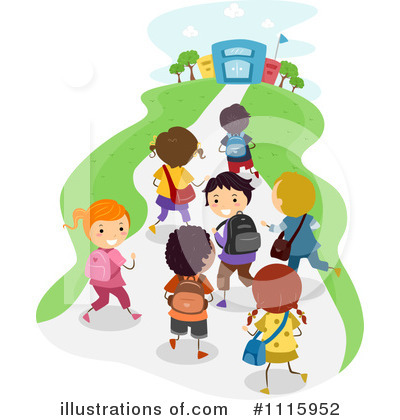 Royalty-Free (RF) School Children Clipart Illustration by BNP Design Studio - Stock Sample #1115952