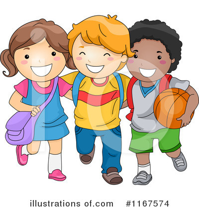 Royalty-Free (RF) School Children Clipart Illustration by BNP Design Studio - Stock Sample #1167574