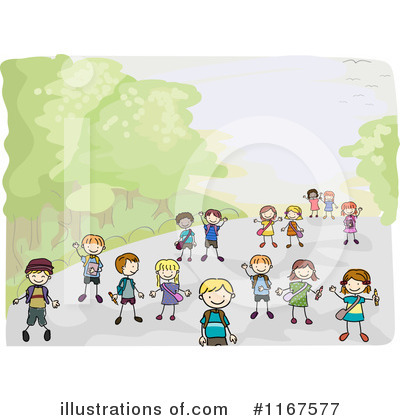 Royalty-Free (RF) School Children Clipart Illustration by BNP Design Studio - Stock Sample #1167577