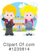 School Children Clipart #1239814 by Alex Bannykh