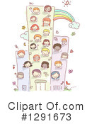 School Children Clipart #1291673 by BNP Design Studio