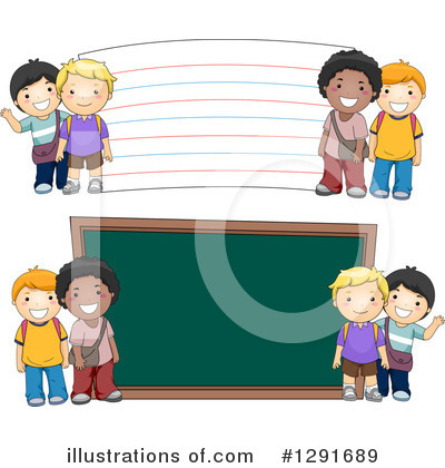 Royalty-Free (RF) School Children Clipart Illustration by BNP Design Studio - Stock Sample #1291689
