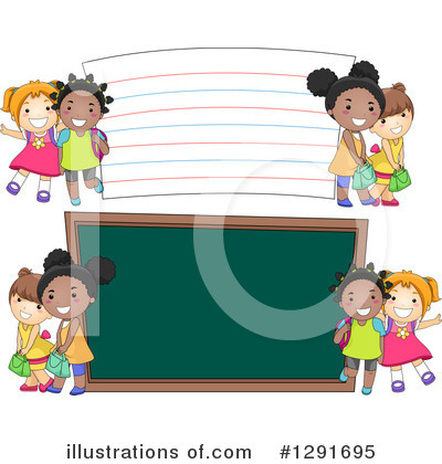 Royalty-Free (RF) School Children Clipart Illustration by BNP Design Studio - Stock Sample #1291695