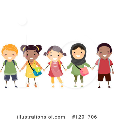 Royalty-Free (RF) School Children Clipart Illustration by BNP Design Studio - Stock Sample #1291706