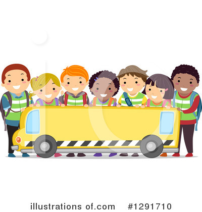 Royalty-Free (RF) School Children Clipart Illustration by BNP Design Studio - Stock Sample #1291710