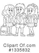 School Children Clipart #1335832 by visekart