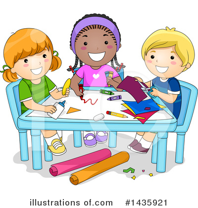 Royalty-Free (RF) School Children Clipart Illustration by BNP Design Studio - Stock Sample #1435921