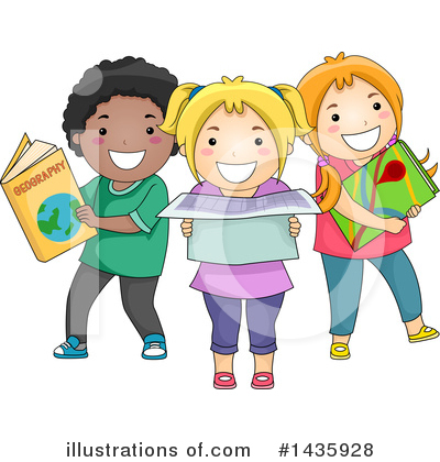 Royalty-Free (RF) School Children Clipart Illustration by BNP Design Studio - Stock Sample #1435928