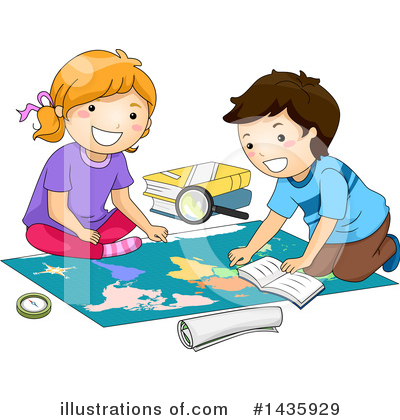Royalty-Free (RF) School Children Clipart Illustration by BNP Design Studio - Stock Sample #1435929