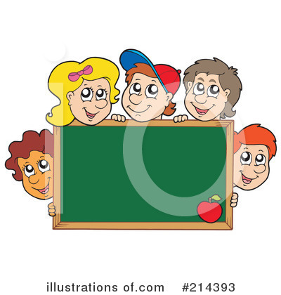 Royalty-Free (RF) School Children Clipart Illustration by visekart - Stock Sample #214393