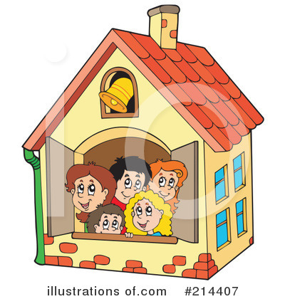 Royalty-Free (RF) School Children Clipart Illustration by visekart - Stock Sample #214407