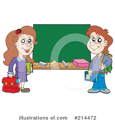 Royalty-Free (RF) School Children Clipart Illustration by visekart - Stock Sample #214472