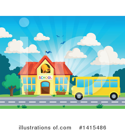 School Bus Clipart #1415486 by visekart