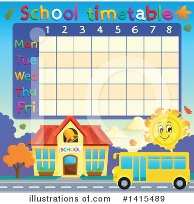 Royalty-Free (RF) School Clipart Illustration by visekart - Stock Sample #1415489