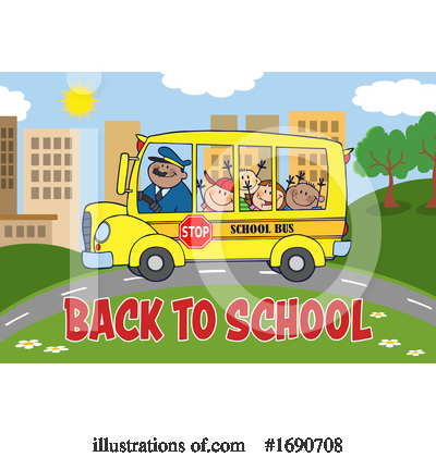 School Bus Clipart #1690708 by Hit Toon