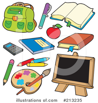 School Items Clipart #213235 by visekart