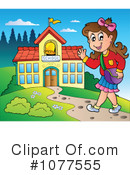 School Girl Clipart #1077555 by visekart