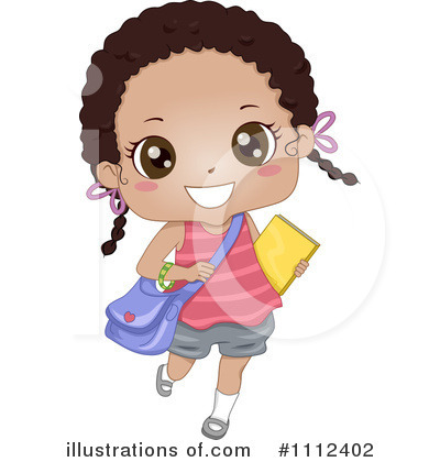 Royalty-Free (RF) School Girl Clipart Illustration by BNP Design Studio - Stock Sample #1112402