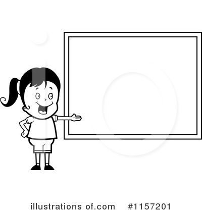 Royalty-Free (RF) School Girl Clipart Illustration by Cory Thoman - Stock Sample #1157201