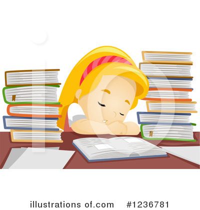 Royalty-Free (RF) School Girl Clipart Illustration by BNP Design Studio - Stock Sample #1236781
