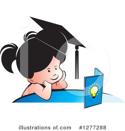 Reading Clipart #1277288 by Lal Perera