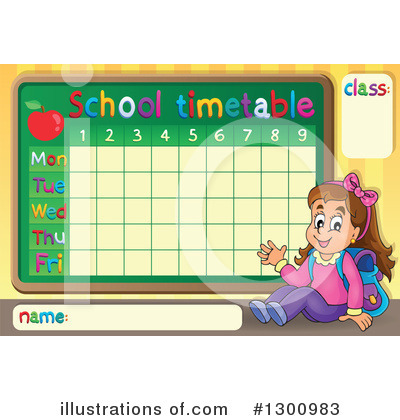 Timetable Clipart #1300983 by visekart