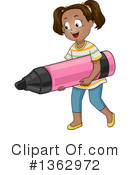 School Girl Clipart #1362972 by BNP Design Studio