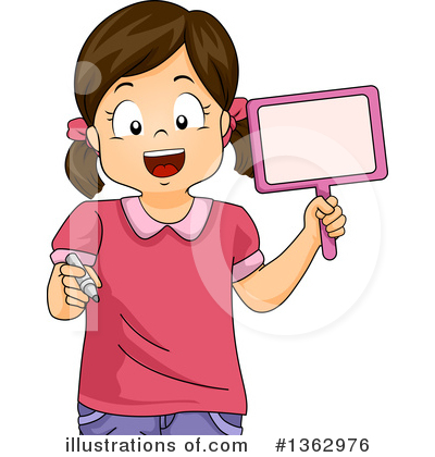 Royalty-Free (RF) School Girl Clipart Illustration by BNP Design Studio - Stock Sample #1362976