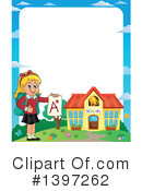 School Girl Clipart #1397262 by visekart